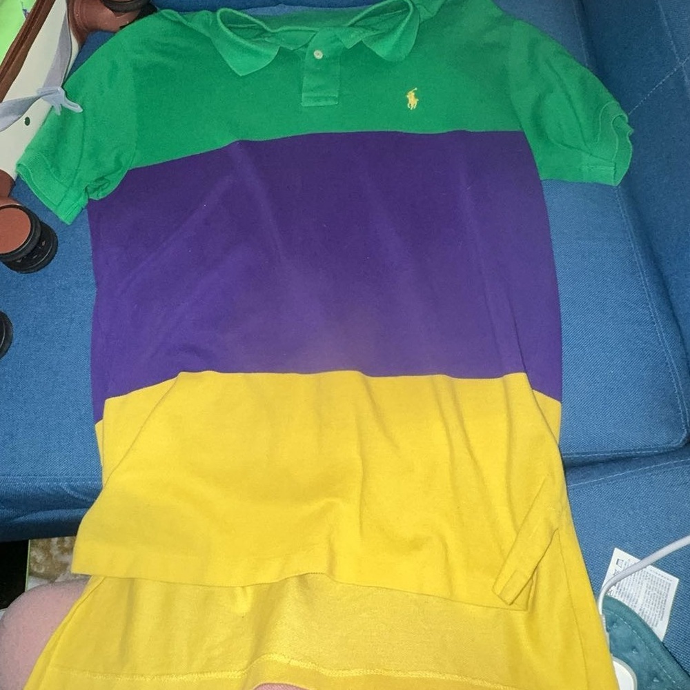 Men’s Short Sleeve Tri-colored Polo Shirt